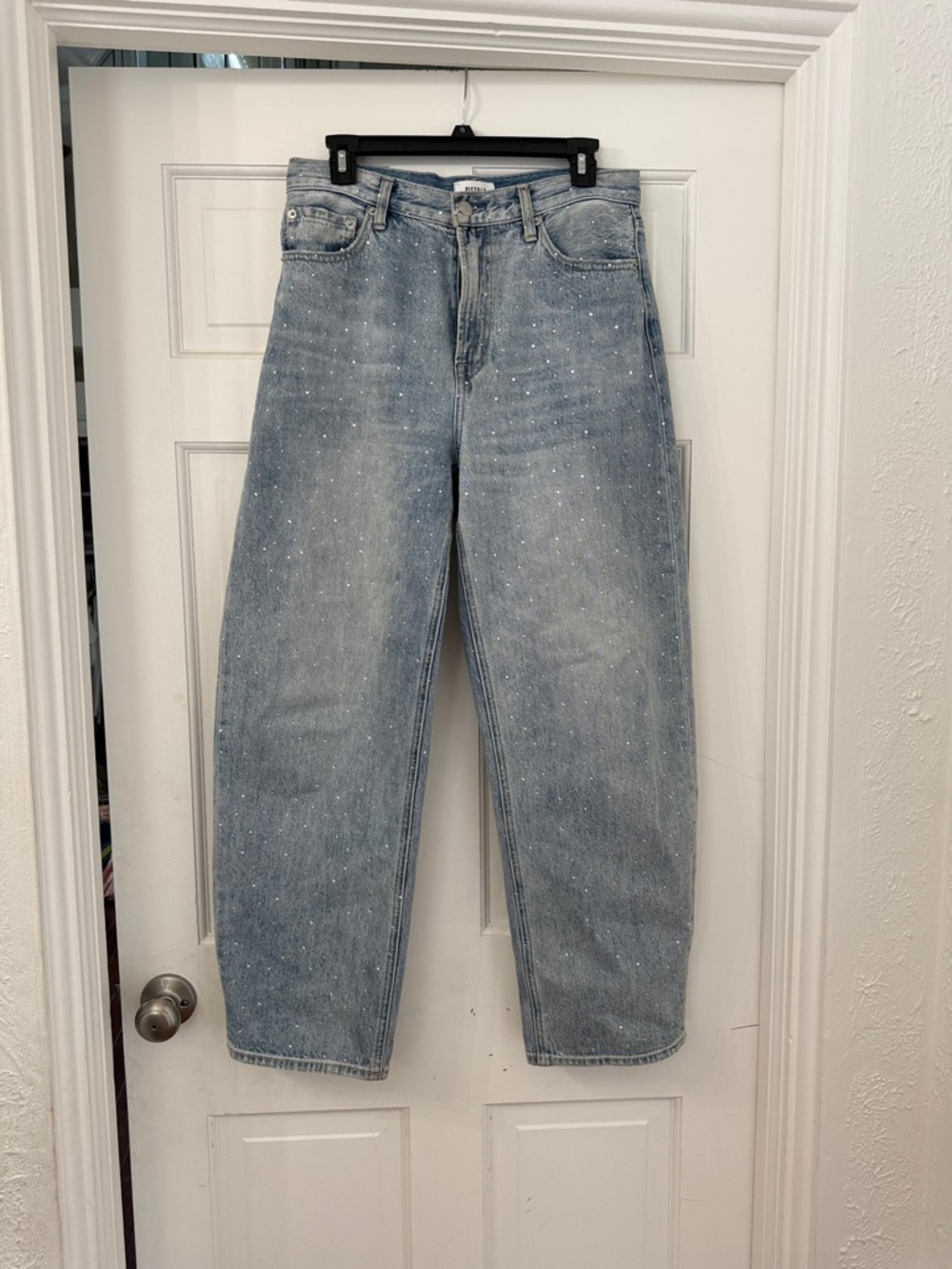 pistola Light Wash High-Rise Jeans Wes with Glitz